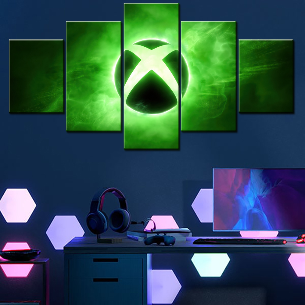 Home Decor Xbox Games - 5 조각 캔버스 벽 예술 포스터