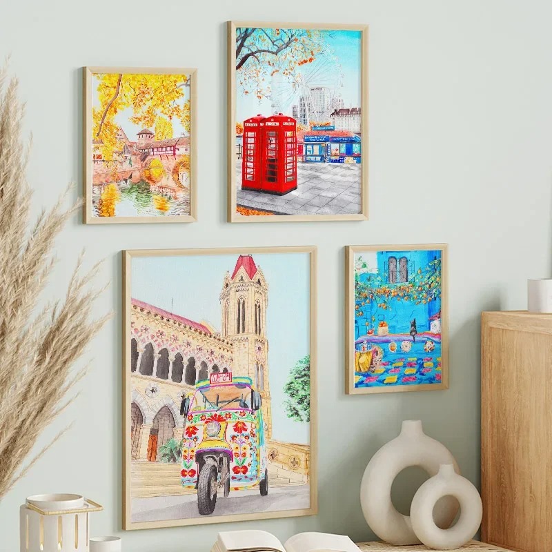 Home Decor Karachi - 다채로운 런던 카라치 도시 풍경 여행