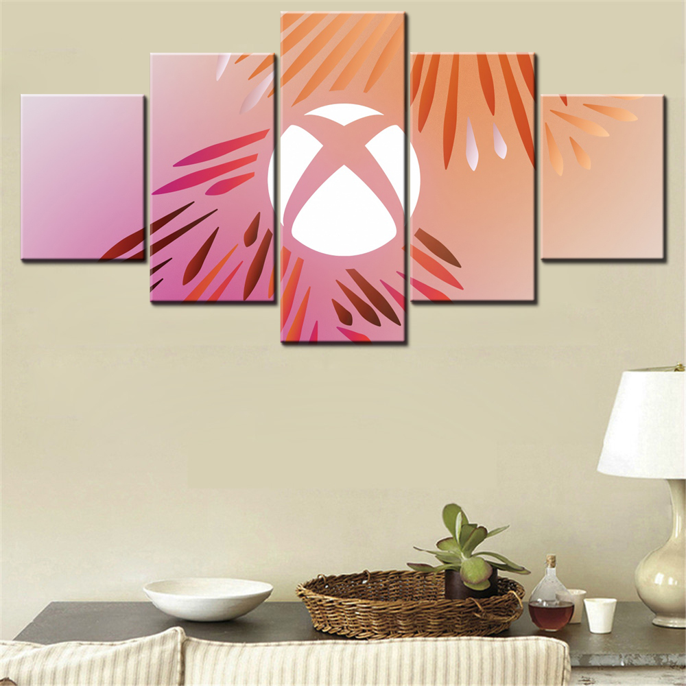 Home Decor Xbox Games - 5 조각 캔버스 벽 예술 포스터