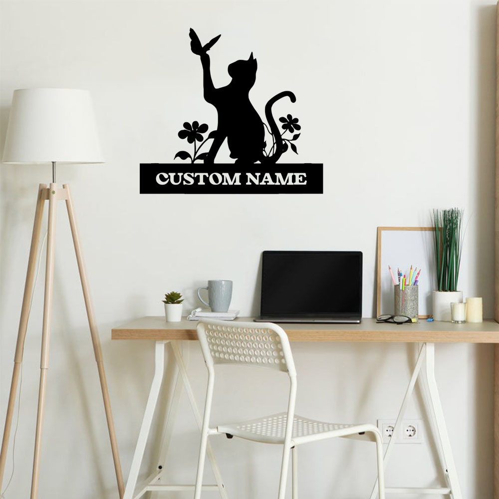 Home Decor Wallpaper - 1PC 크리 에이 티브 고양이 맞춤형