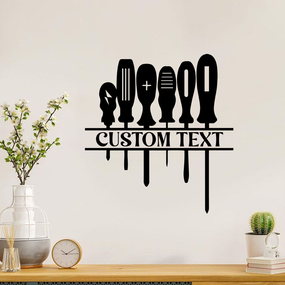 Home Decor Wallpaper - 1PC 멋진 수리 도구 맞춤형 텍스트