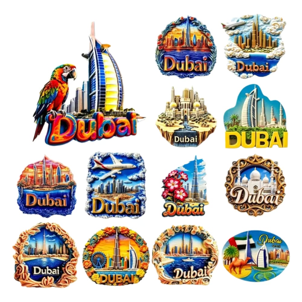 Home Decor Uae - 3D 레진 두바이 냉장고 자석 UAE