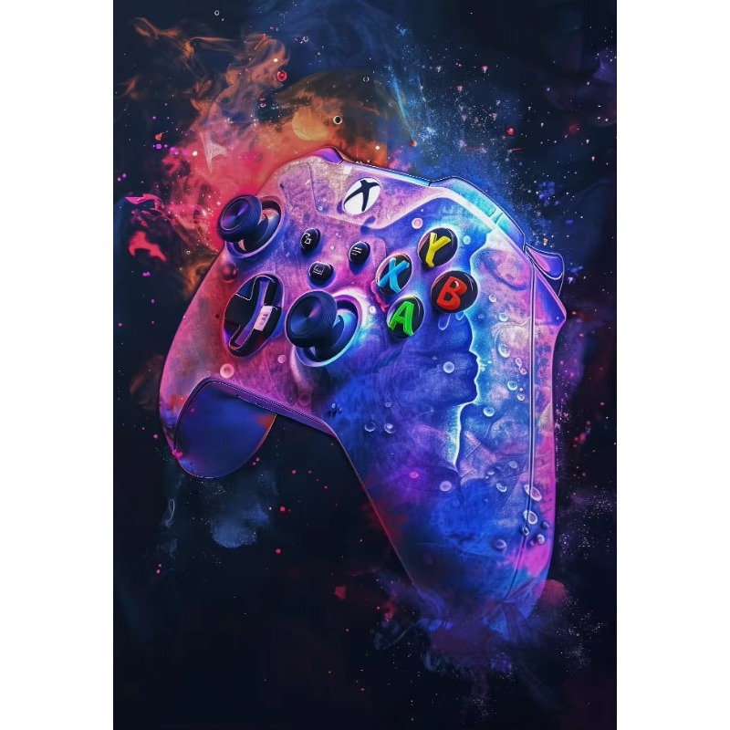 Home Decor Xbox Games - 수채화 네온 비디오 게임 포스터 XBOX