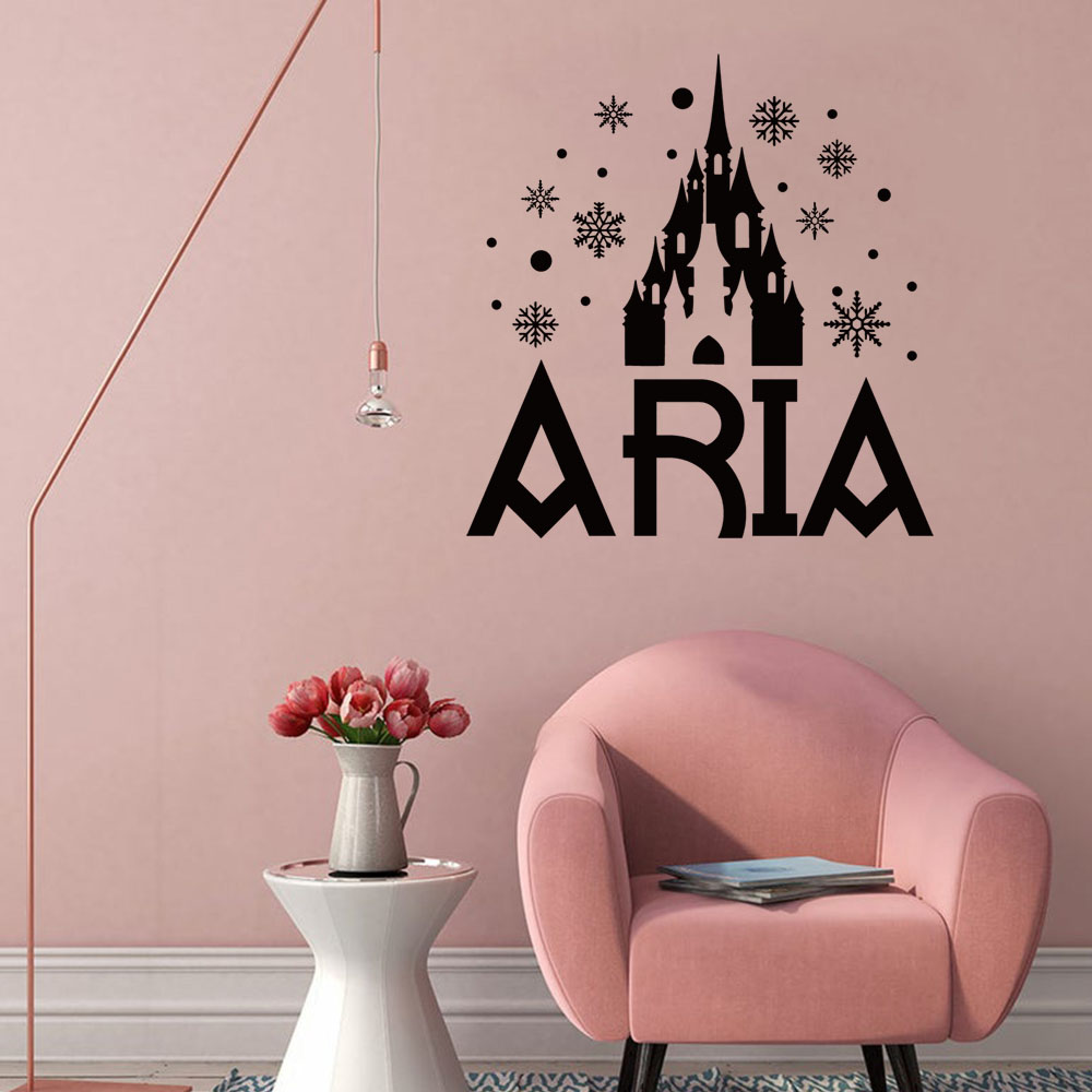 Home Decor Wallpaper - 1PC 크리 에이 티브 캐슬 눈송이