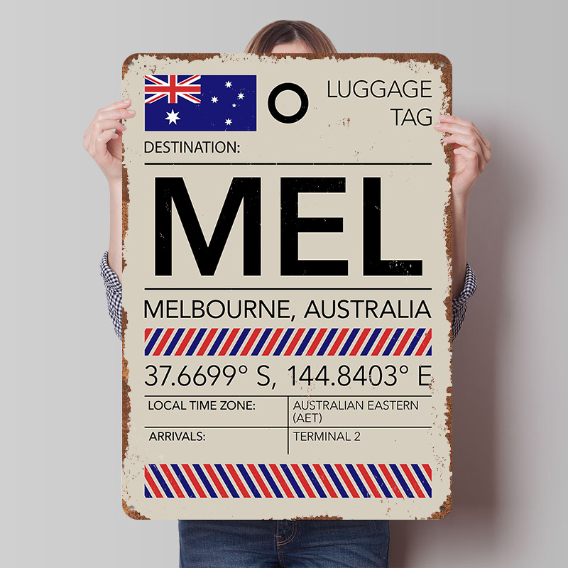 Home Decor Melbourne - 멜버른 호주 공항 인쇄 포스터 맞춤형