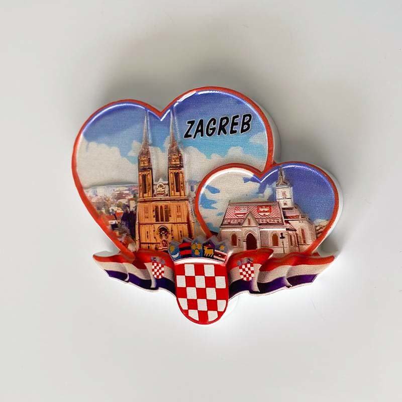 크로아티아 자그레브 하트 빌딩 랜드마크 홈 장식 냉장고 - Home Decor Zagreb 리뷰 및 가격