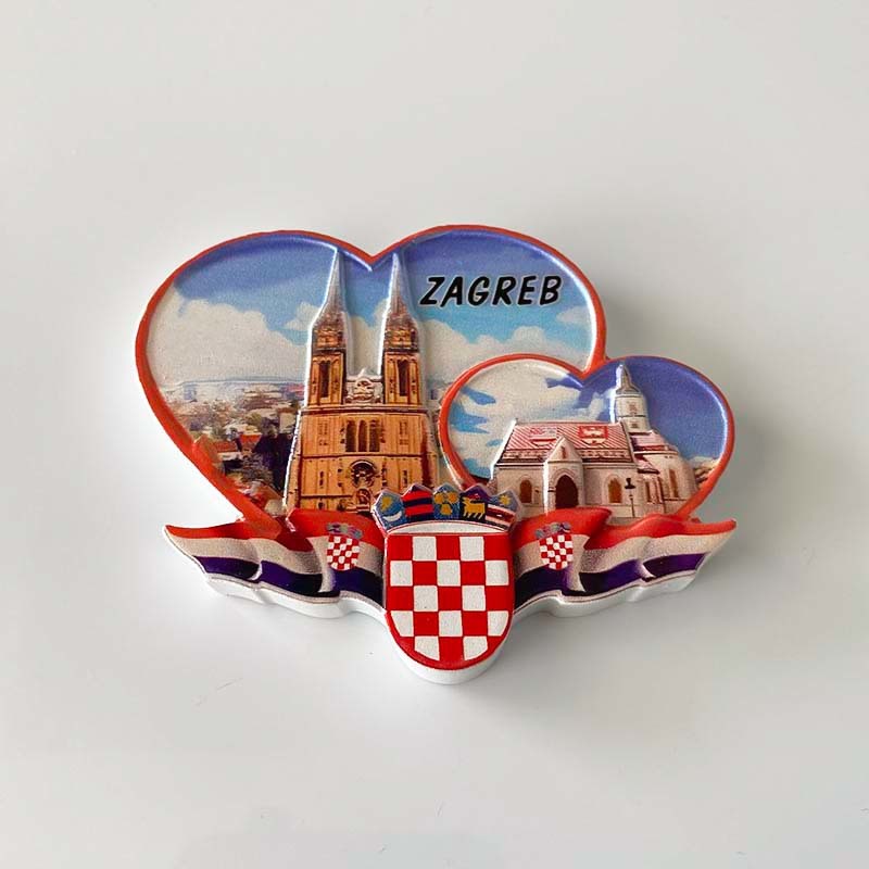 크로아티아 자그레브 하트 빌딩 랜드마크 홈 장식 냉장고 - Home Decor Zagreb 리뷰 및 가격