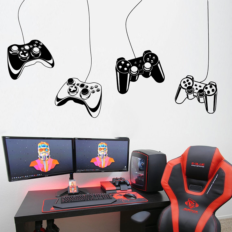 게임 컨트롤러 벽 스티커, 플레이룸 Ps 조이스틱 비디 - Home Decor Xbox Games 리뷰 및 가격