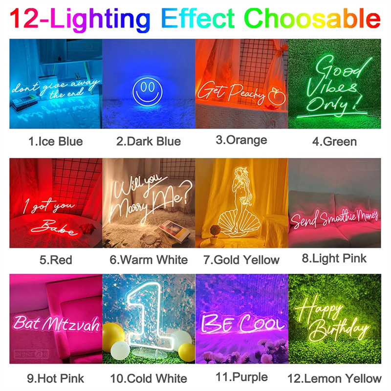 맞춤형 네온사인 디밍 가능 LED 조명, 침실, 가정  - Neon Sign Led Custom 리뷰 및 가격