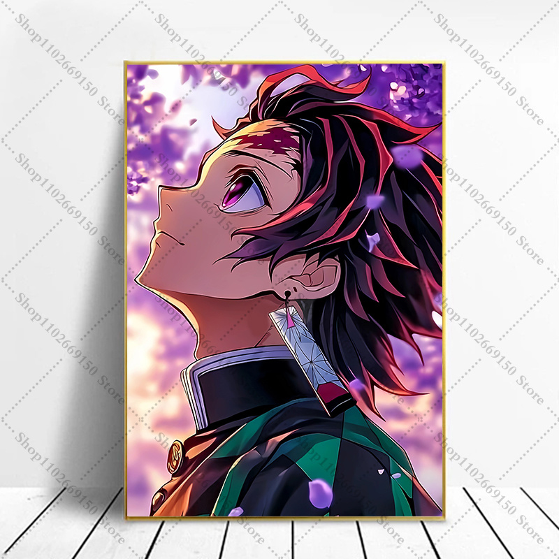 애니메이션 창의적인 그림 홈 데코 액세서리 데몬 슬레이 - Home Decor Wall Pictures 리뷰 및 가격