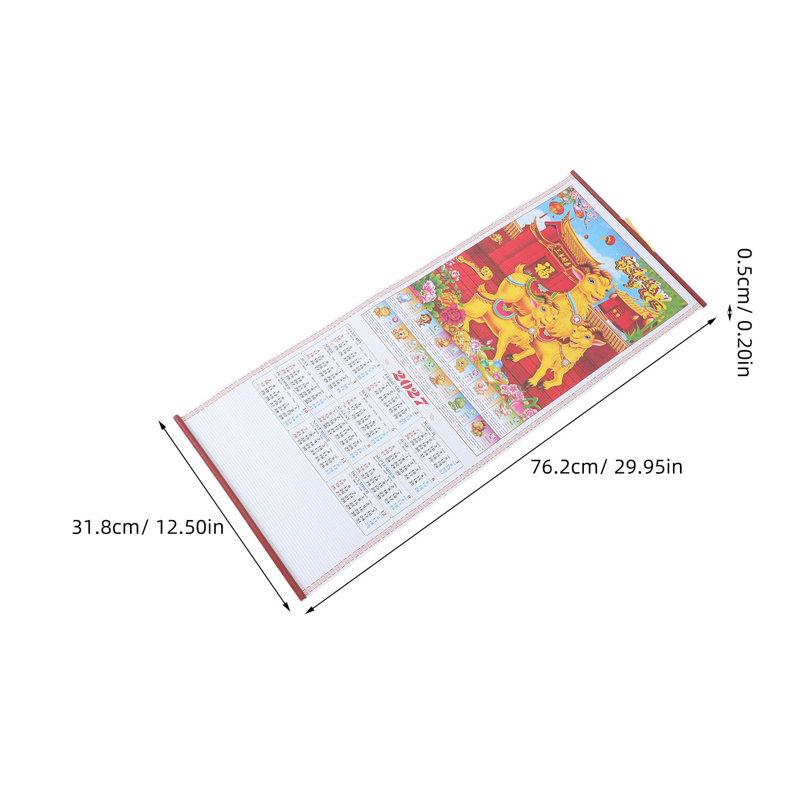 2027년 중국 설날 벽걸이 달력 염소의 해 장식용 걸 - Home Decor Rattan 리뷰 및 가격