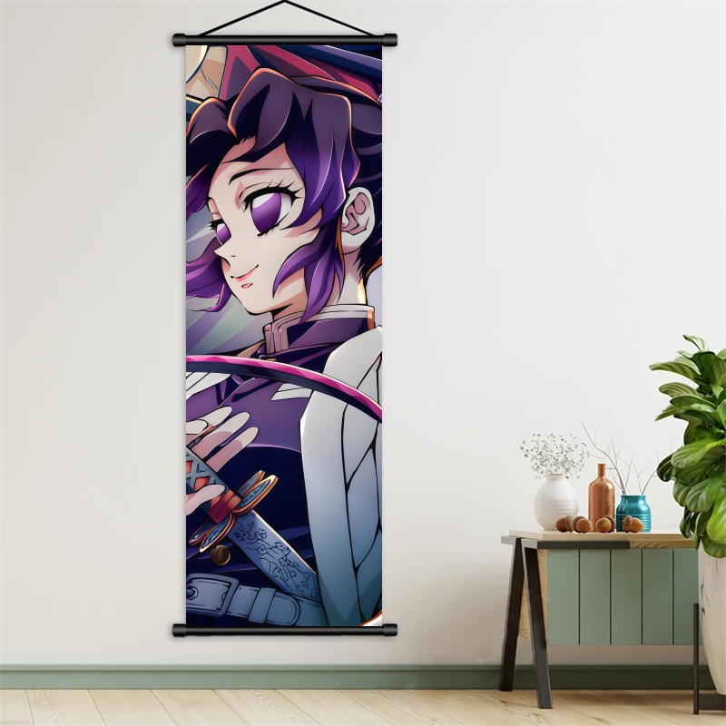 시노부 코쵸 데몬 슬레이어 아트 패브릭 걸이형 스크롤, - Home Decor Mod 리뷰 및 가격