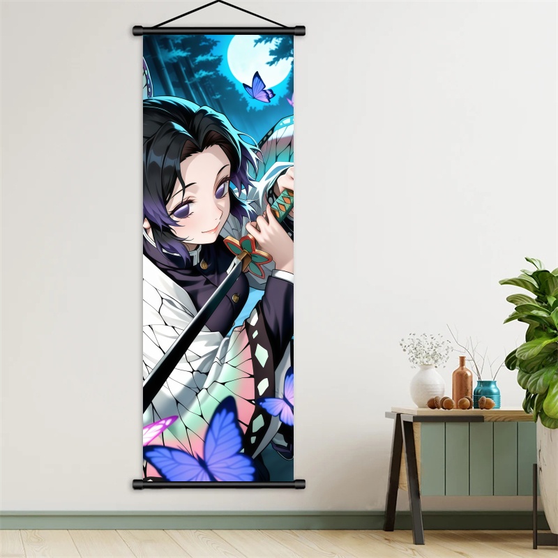 시노부 코쵸 데몬 슬레이어 아트 패브릭 걸이형 스크롤, - Home Decor Mod 리뷰 및 가격