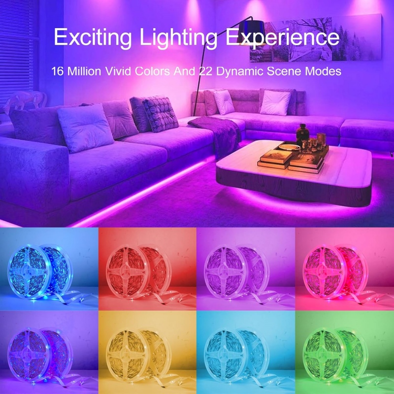 DC 5V USB LED 스트립 라이트 앱 제어 색상  - Led Strip Lights 리뷰 및 가격