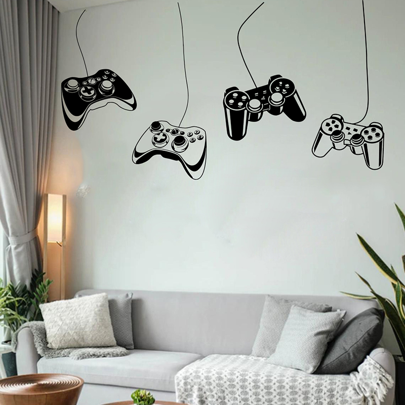대형 교수형 게임 컨트롤러 벽 스티커 놀이방 어린이 방 - Home Decor Xbox Games 리뷰 및 가격