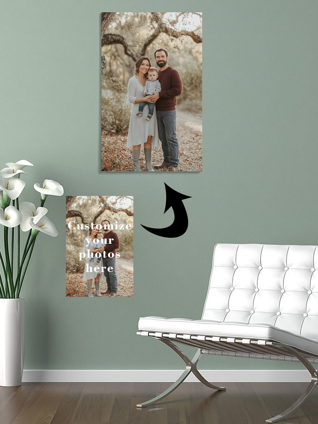 맞춤형 캔버스(프레임 없는 그림만) 사진과 텍스트를 맞 - Home Decor Wall Pictures 리뷰 및 가격