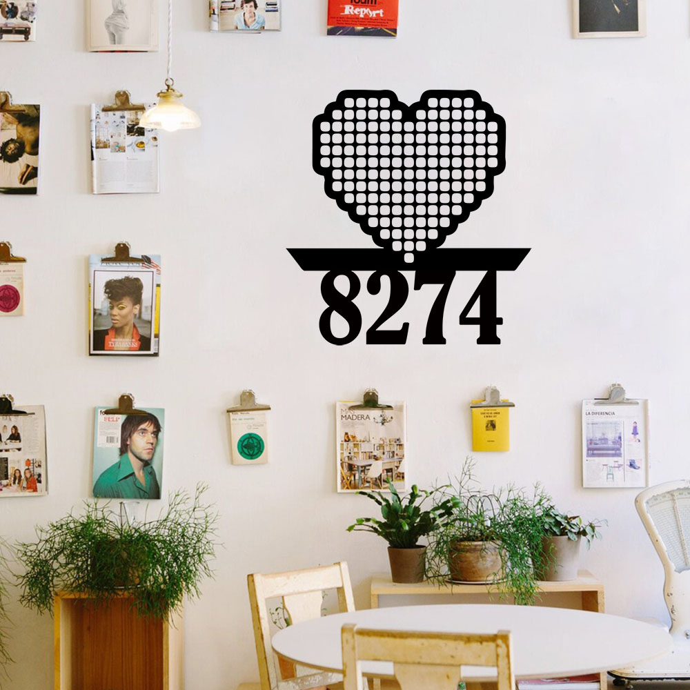 1PC Cool Love 사용자 정의 가능한 이름 벽  - Home Decor Wallpaper 리뷰 및 가격