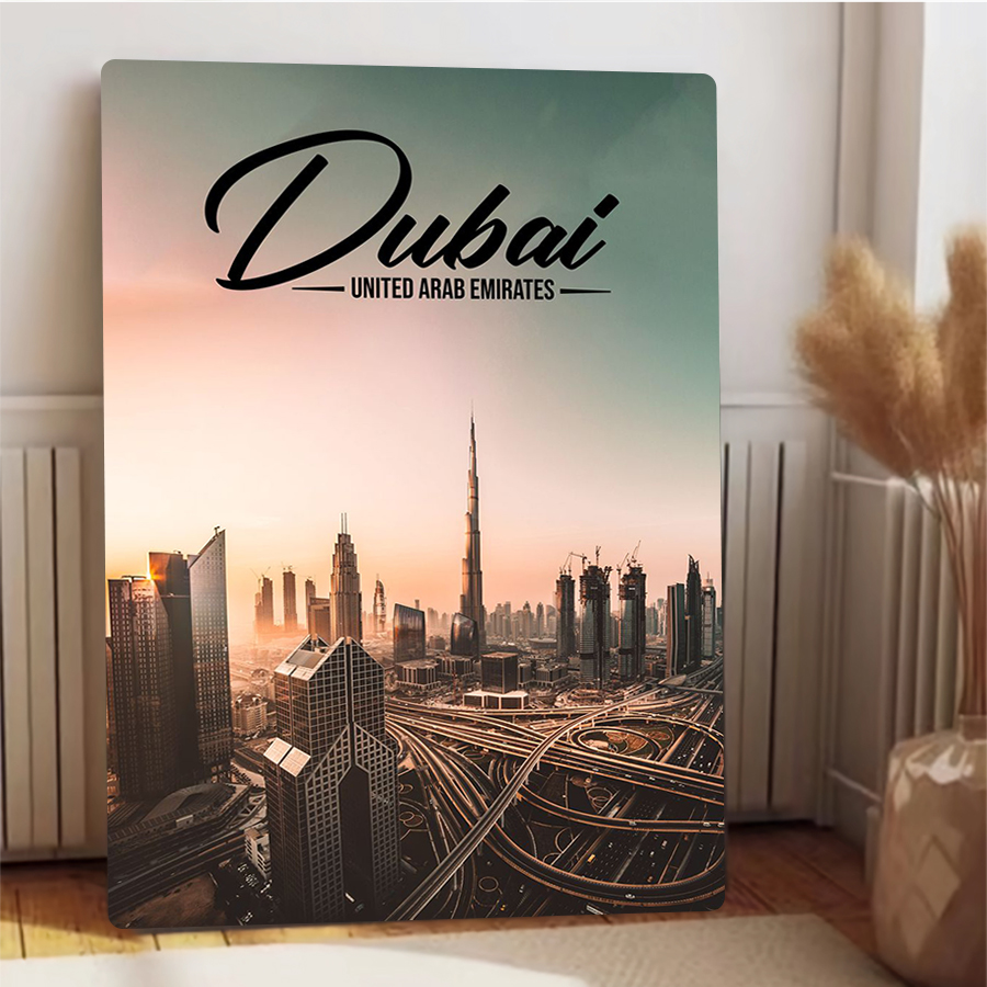 두바이 도시 풍경 금속 벽 예술 UAE 스카이라인 장식 - Home Decor Uae 리뷰 및 가격