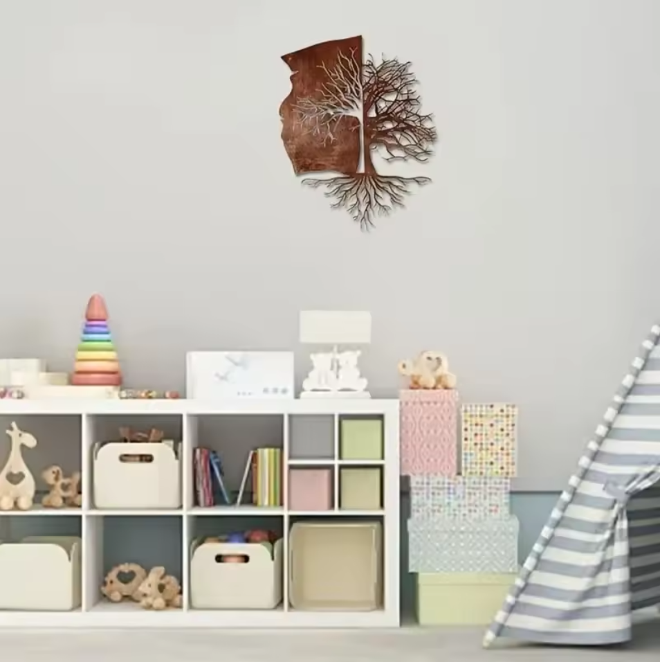 1개의 녹슨 금속 생명의 나무 벽 장식, 모던 스타일  - Review Home Decor 리뷰 및 가격