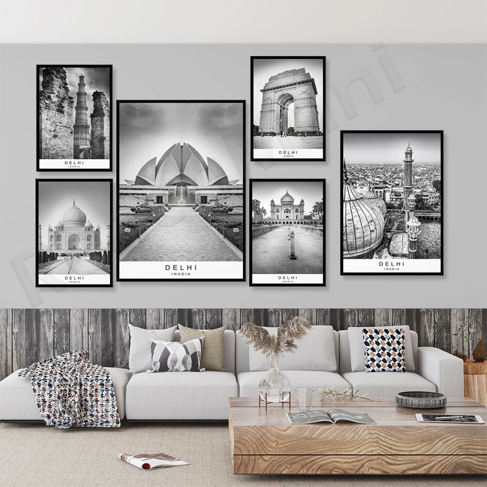 델리 도시 인쇄 그림 포스터, 미니멀리스트 홈 델리 인 - Home Decor Delhi 리뷰 및 가격