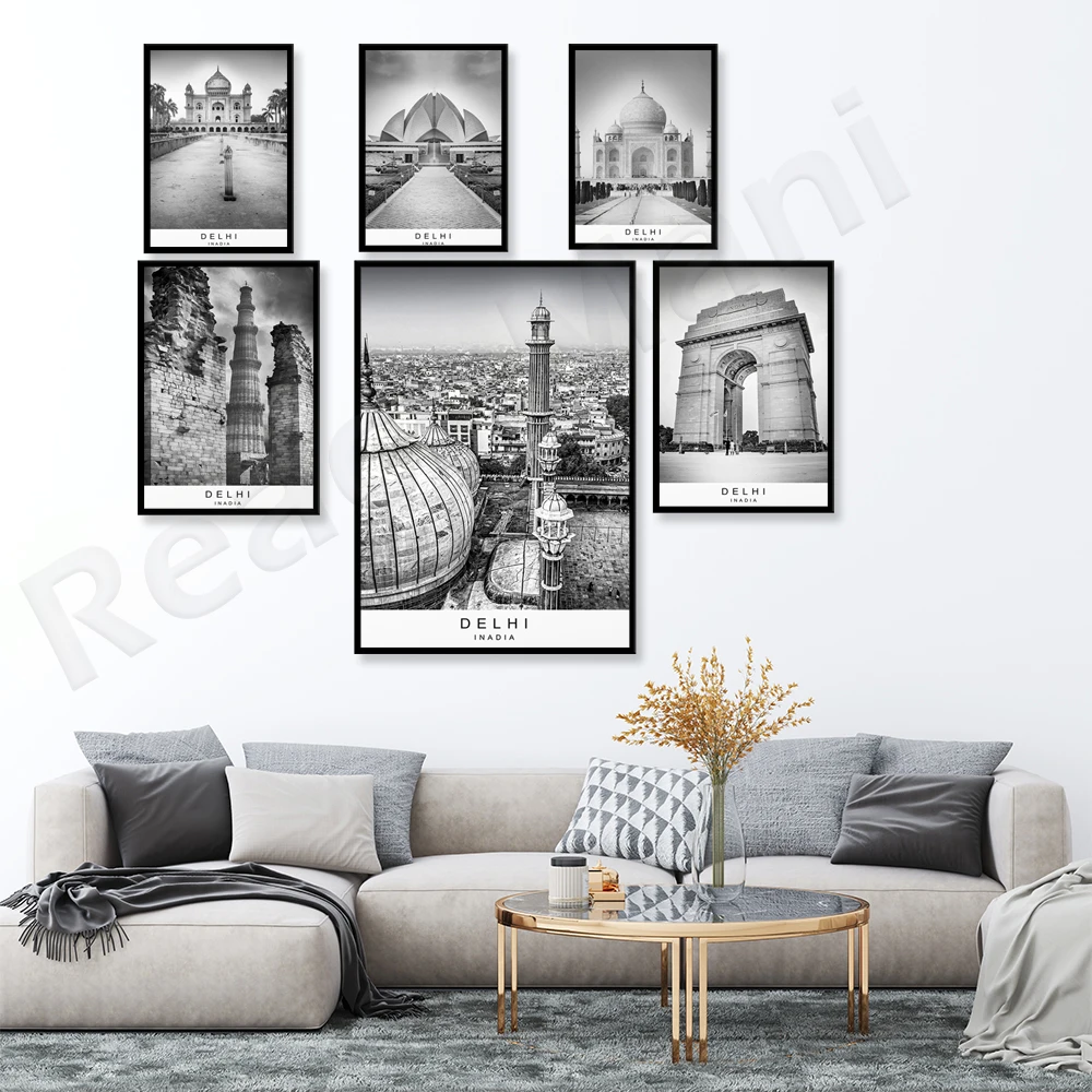 델리 도시 인쇄 그림 포스터, 미니멀리스트 홈 델리 인 - Home Decor Delhi 리뷰 및 가격