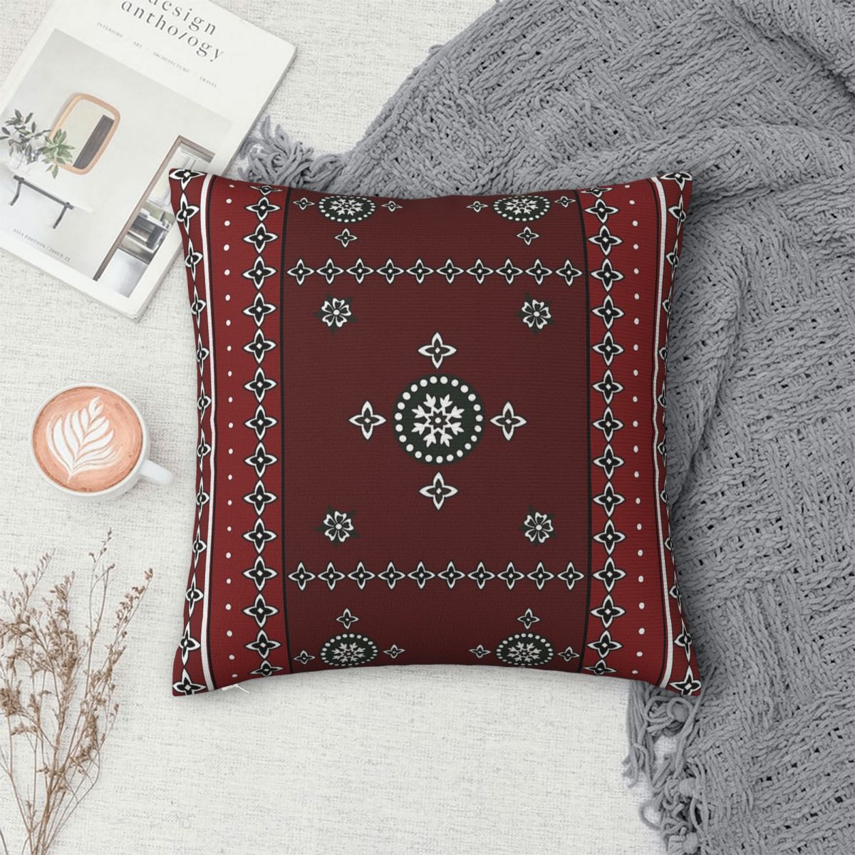 Sindhi 파키스탄 카라치 스퀘어 베개 커버 폴리에스 - Home Decor Karachi 리뷰 및 가격