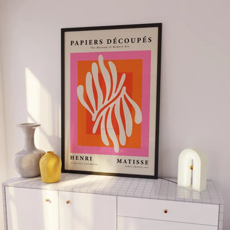3pcs현대 오렌지 바우하우스와 피카소 벽 아트 인쇄  - Home Decor Nepal 리뷰 및 가격