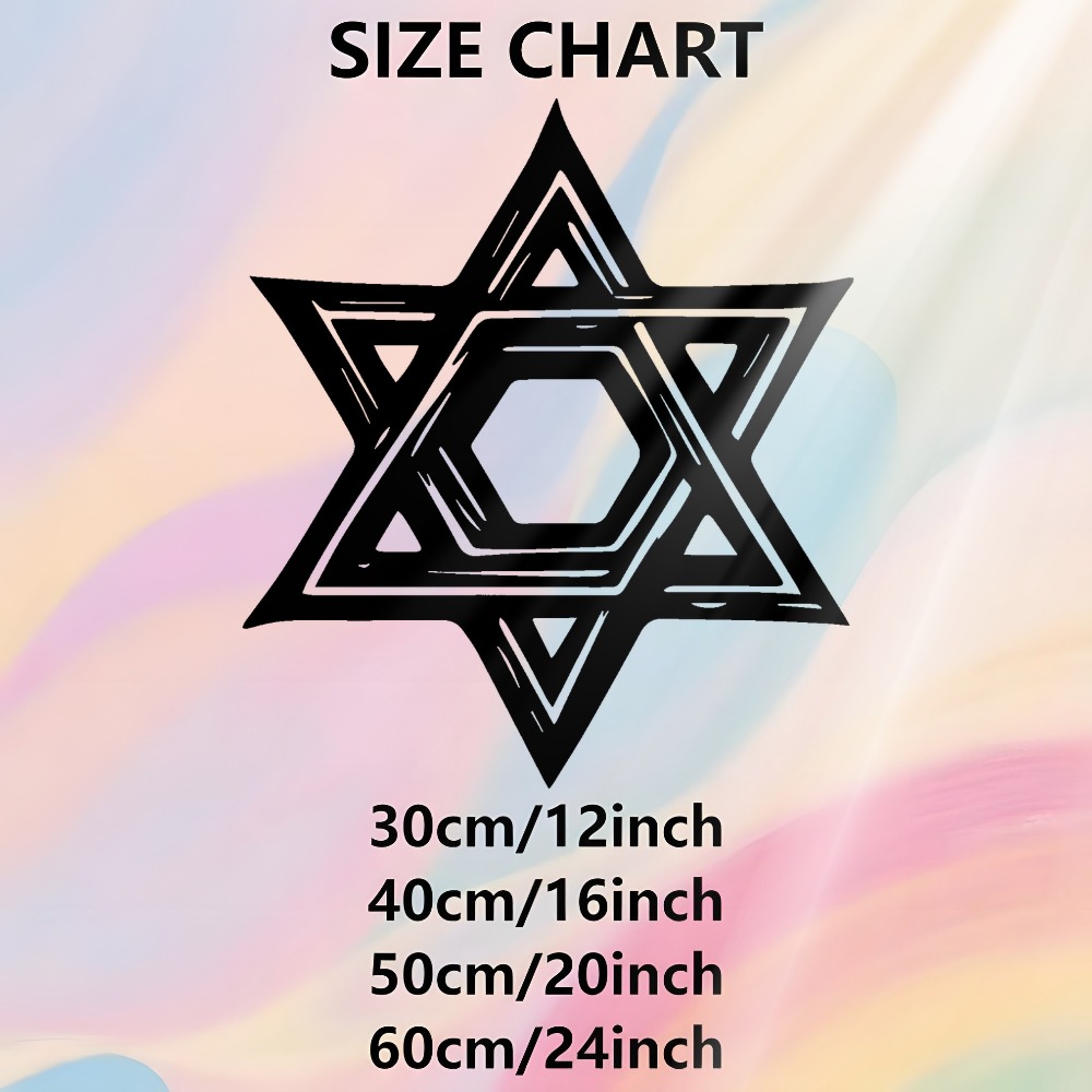 CIFBUY 철제 벽 장식 다윗의 별 금속 조각품 벽걸 - Home Decoration 리뷰 및 가격