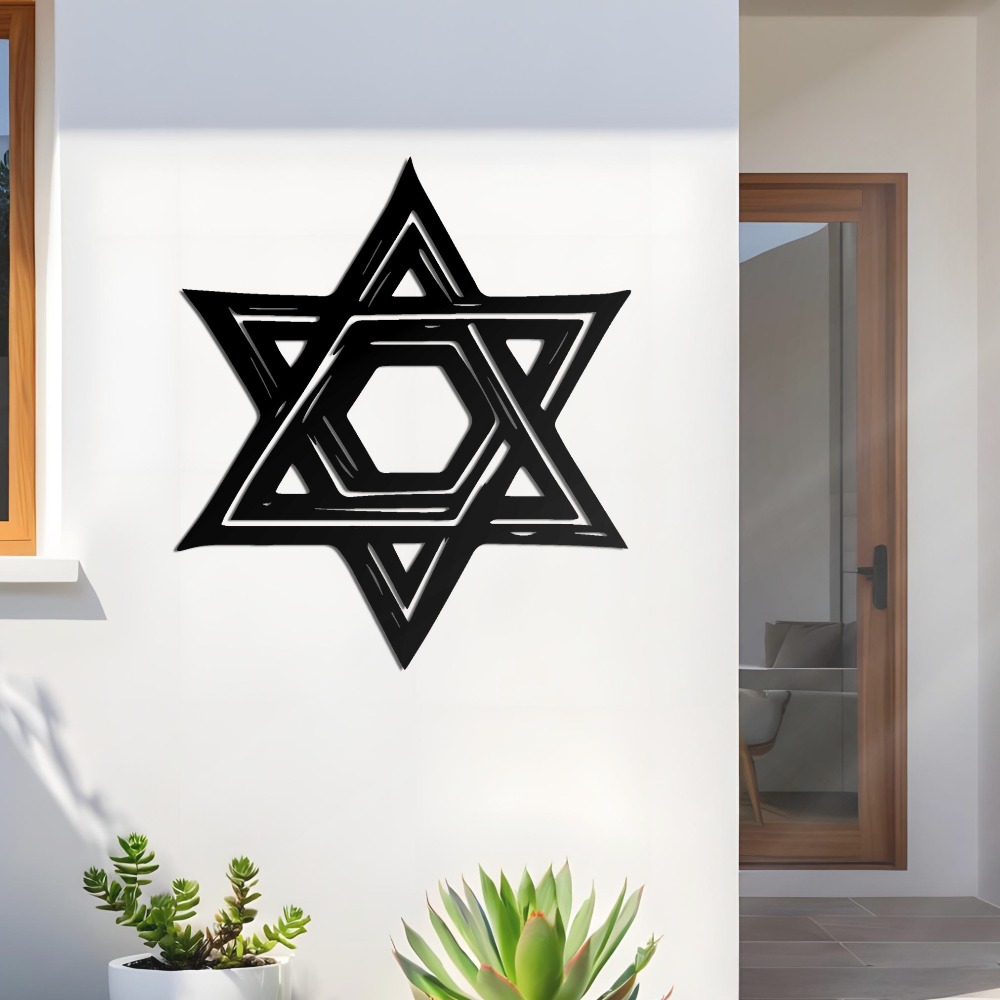 CIFBUY 철제 벽 장식 다윗의 별 금속 조각품 벽걸 - Home Decoration 리뷰 및 가격