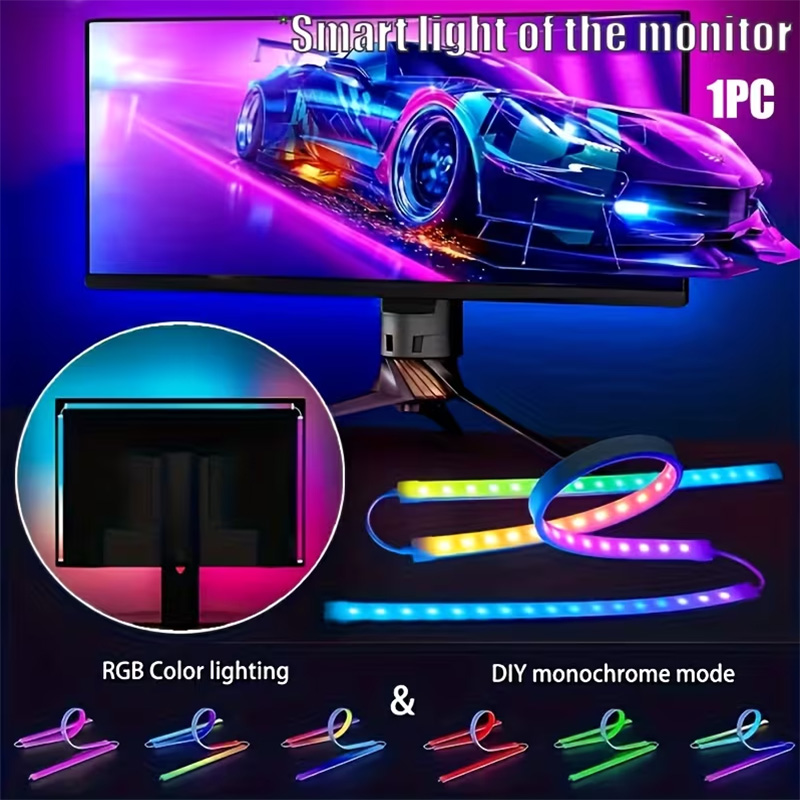 RGB 게이밍 라이트 스트립 모니터 백라이트 LED 디 - Led Strip Lights 리뷰 및 가격