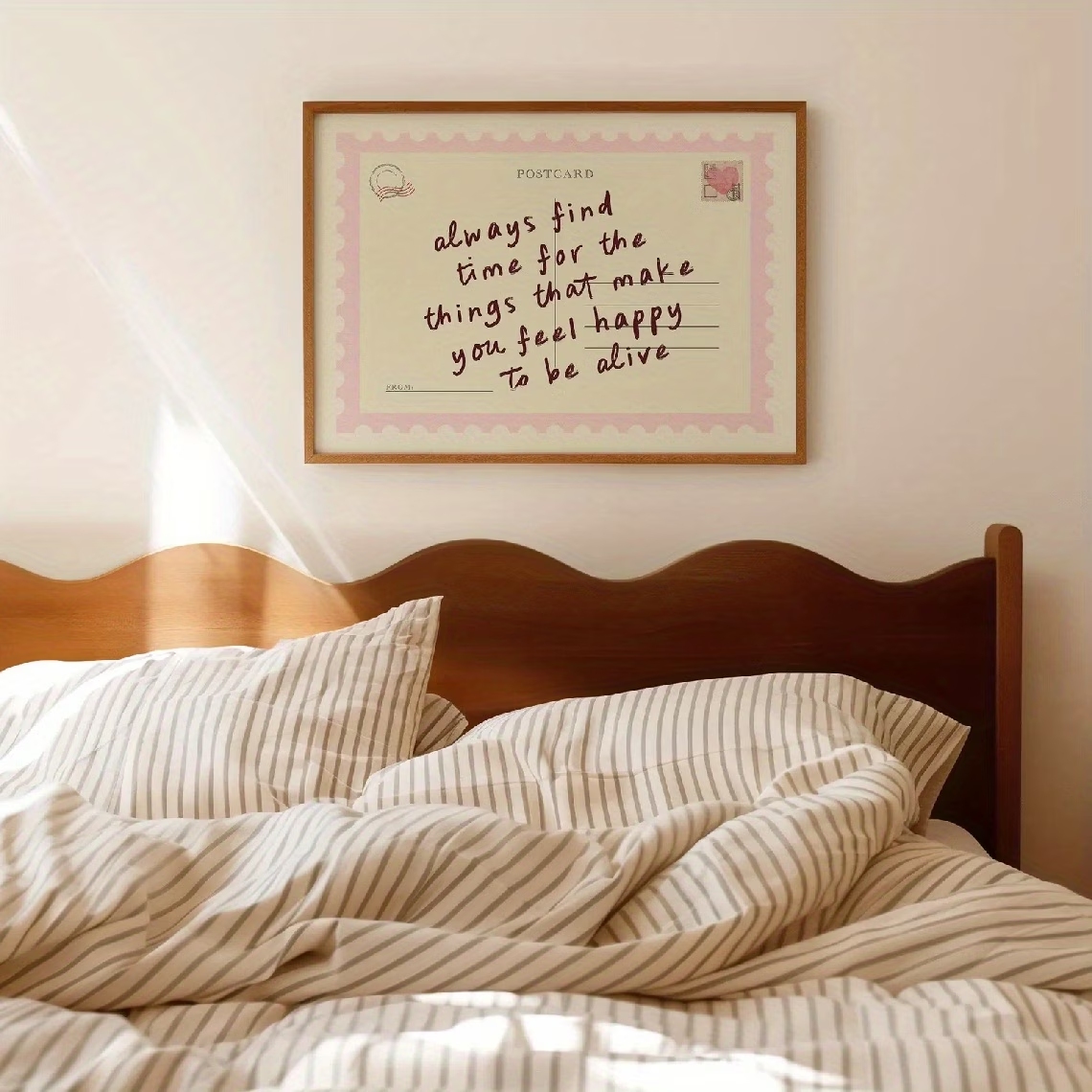 시간을 보내도록 장려하는 복고풍 엽서 벽 예술 인쇄 캔 - Home Decor Nepal 리뷰 및 가격