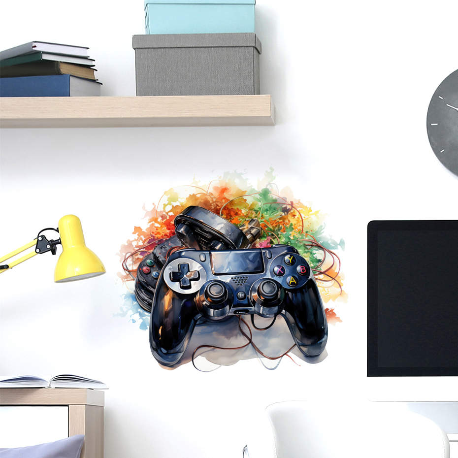 낙서 비디오 게임 조이스틱 벽 데칼 놀이방 게임 영역  - Home Decor Xbox Games 리뷰 및 가격