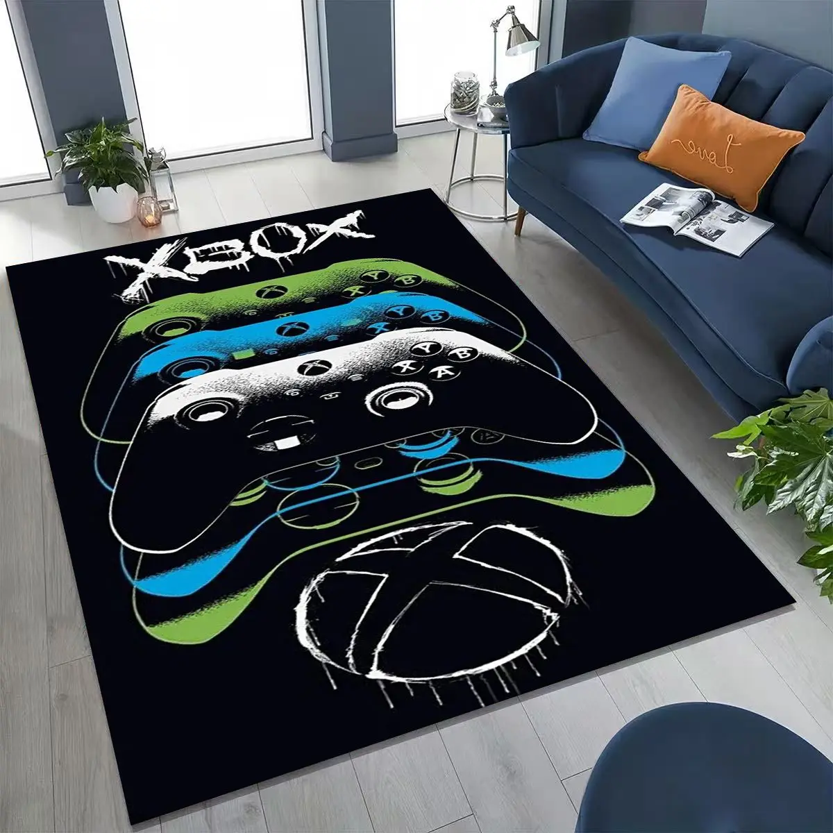 게임 컨트롤러 XBOX 아트 로고 카툰 카펫 러그 침실 - Home Decor Xbox Games 리뷰 및 가격
