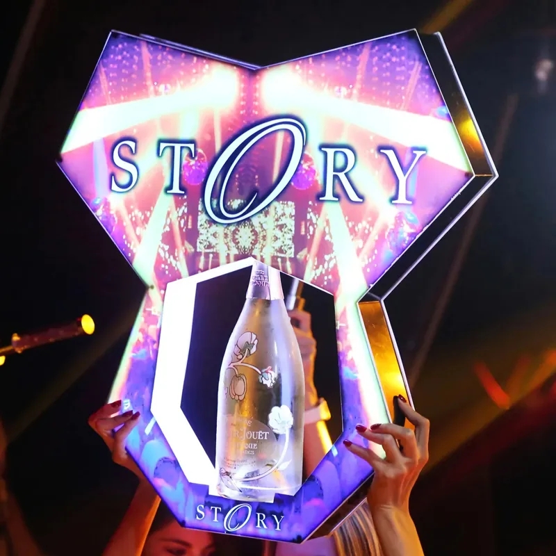 맞춤형 로고 LED VIP 넥서스 병 발표자 나이트 라 - Neon Sign Led Custom 리뷰 및 가격