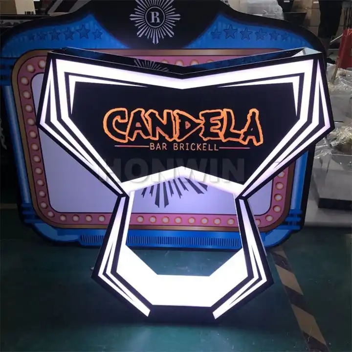 맞춤형 로고 LED VIP 넥서스 병 발표자 나이트 라 - Neon Sign Led Custom 리뷰 및 가격