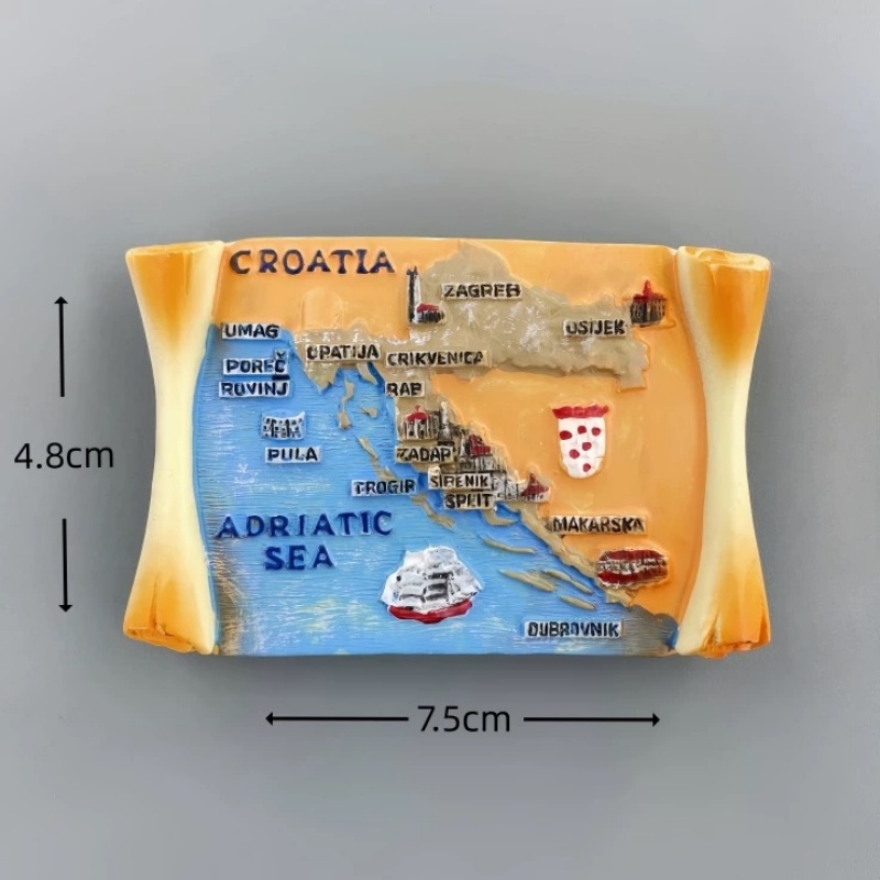 크로아티아 3D 레진 냉장고 자석 세트 두브로브니크 스 - Home Decor Zagreb 리뷰 및 가격