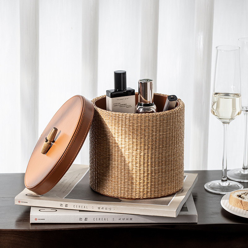 레트로 라탄 수납함 홈 거실 데스크탑 화장품 잡화 장식 - Home Decor Rattan 리뷰 및 가격