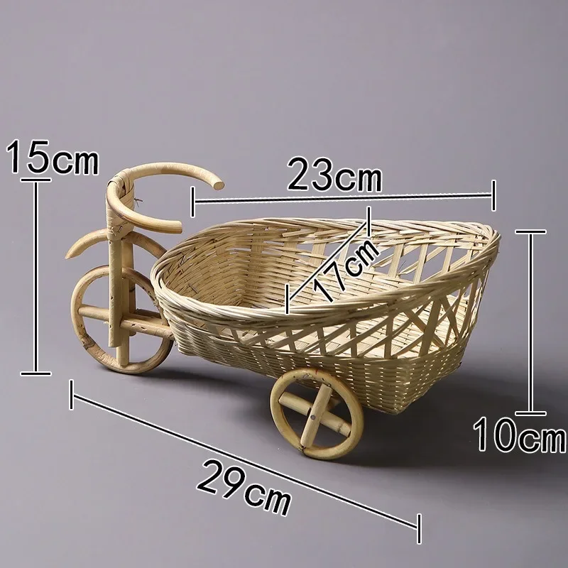 신생아 사진 촬영 소품 수제 라탄 바구니 자전거 작은  - Home Decor Rattan 리뷰 및 가격