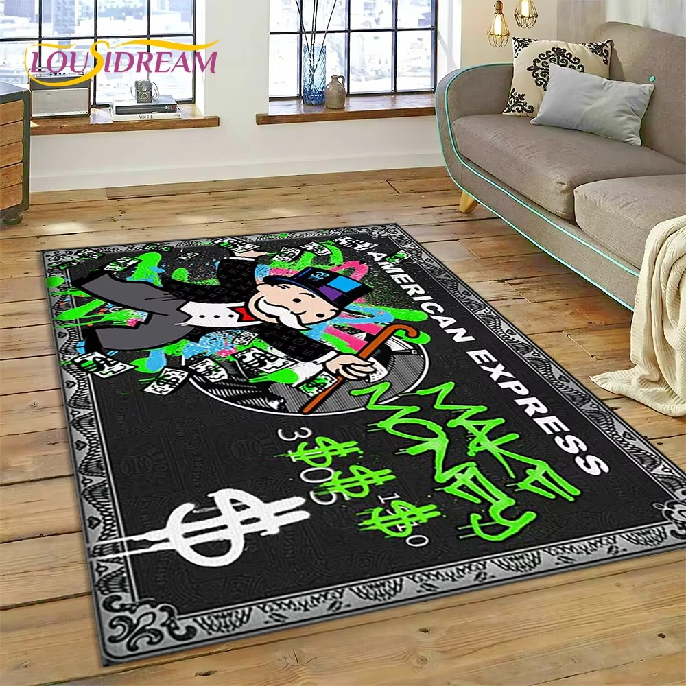 게임 달러 독점 만화 돈 모양 러그 카펫, 거실 침실  - Home Decor Games Online Free 리뷰 및 가격