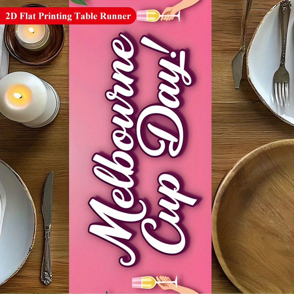 1pc 멜버른 컵 레이스 테이블 러너 휴일 파티 장식용 - Home Decor Melbourne 리뷰 및 가격