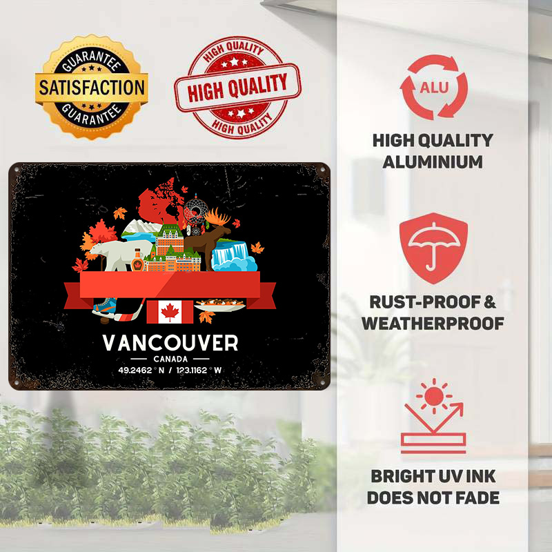 밴쿠버 도시 지도 인쇄 포스터 맞춤형 레트로 벽 예술  - Home Decor Vancouver 리뷰 및 가격