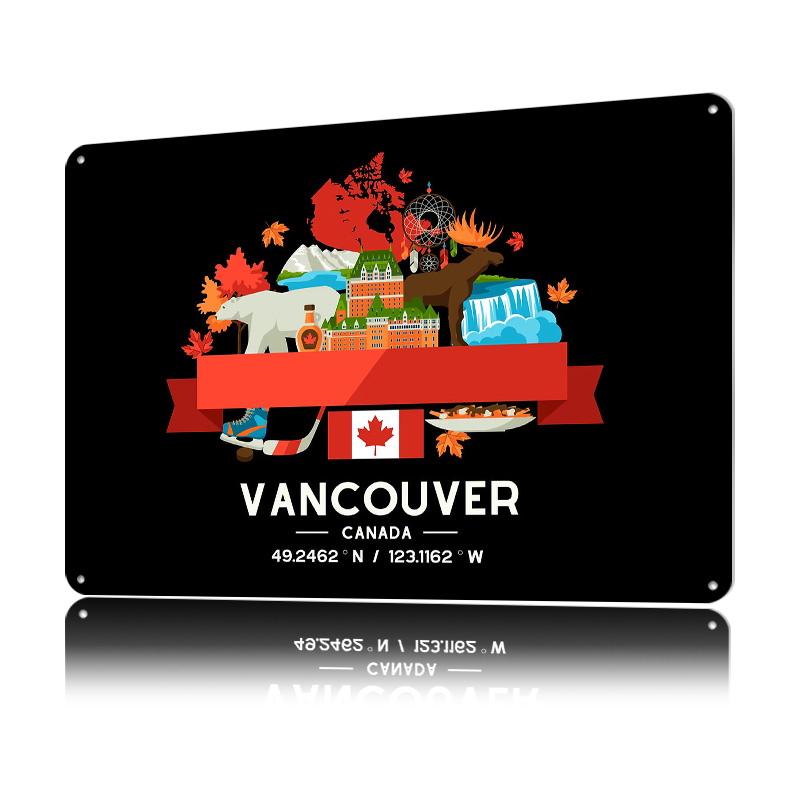 밴쿠버 도시 지도 인쇄 포스터 맞춤형 레트로 벽 예술  - Home Decor Vancouver 리뷰 및 가격