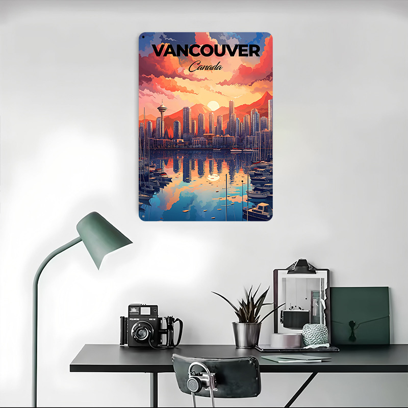 밴쿠버 여행 프린트 포스터 맞춤형 레트로 벽 예술 빈티 - Home Decor Vancouver 리뷰 및 가격