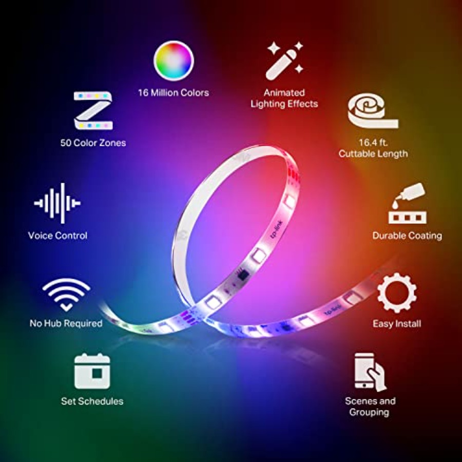 LED 조명 스트립, 50가지 색상 구역 RGBIC,  - Led Strip Lights 리뷰 및 가격