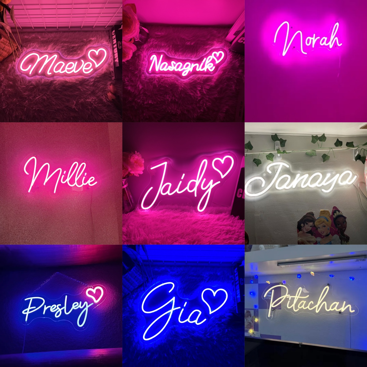 사용자 정의 네온 Led 어린이 이름 네온 불빛 미적  - Neon Sign Led Custom 리뷰 및 가격