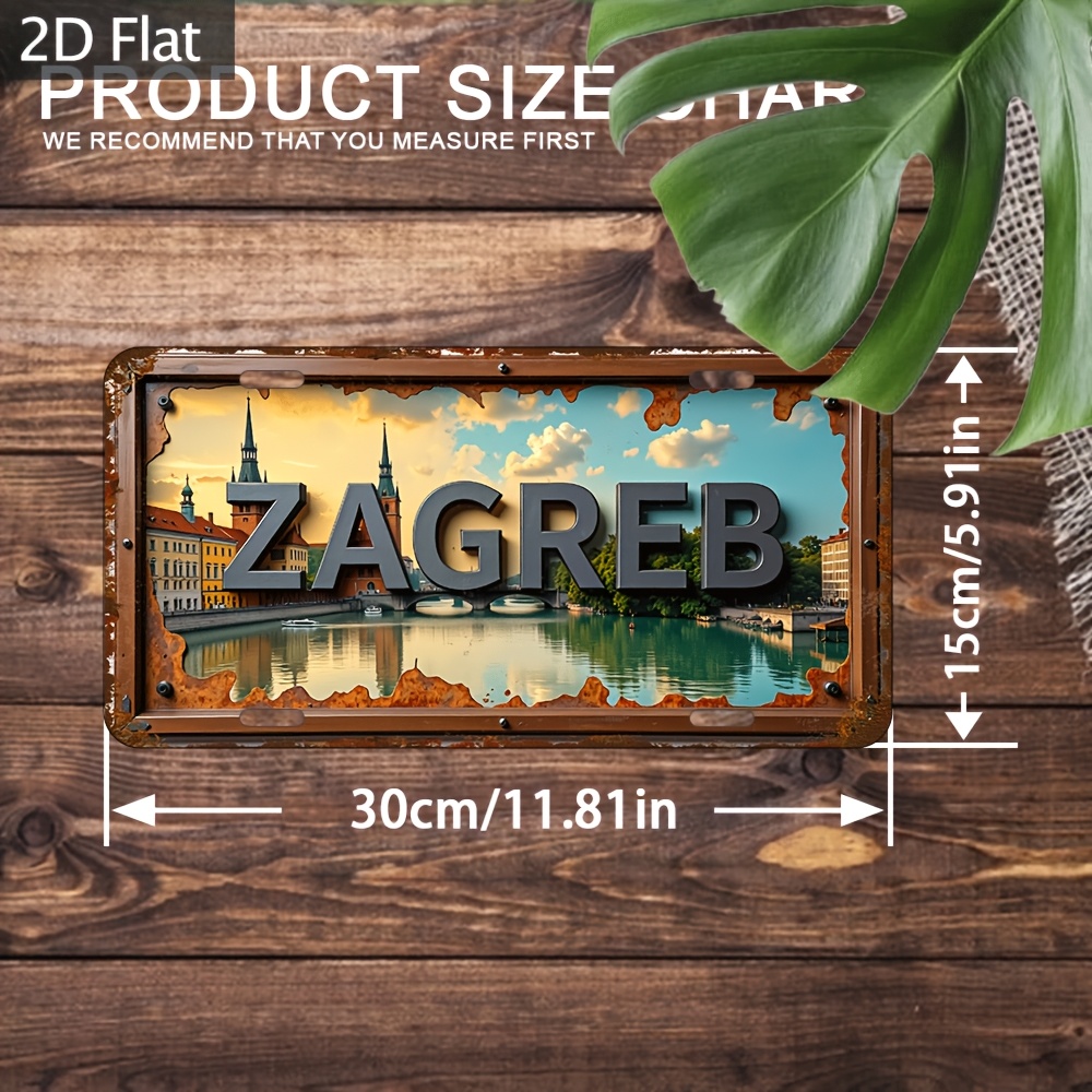 2D 플랫 - [오픈] 2D 플랫 레트로 자그레브 도시 - Home Decor Zagreb 리뷰 및 가격