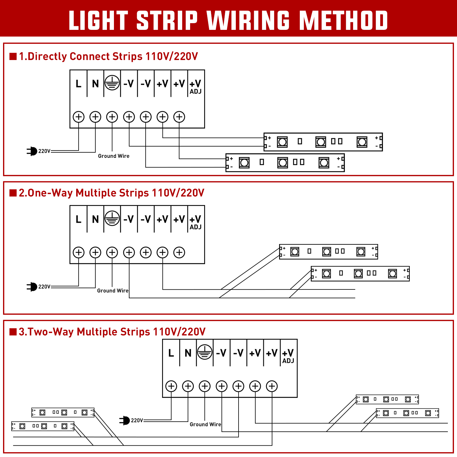 Nilight AC 110V/220V에서 DC 12V  - Led Strip Lights 리뷰 및 가격