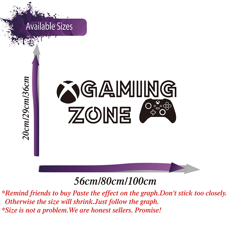 Xbox 게임 컨트롤러용 대형 게임 존 벽 데칼, 놀이 - Home Decor Xbox Games 리뷰 및 가격