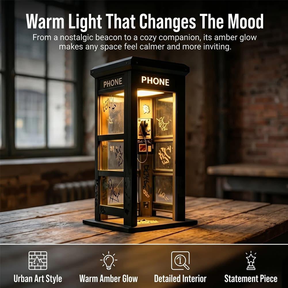 빈티지 런던 전화 부스 테이블 램프 레트로 전화 부스  - Home Decor Gift 리뷰 및 가격