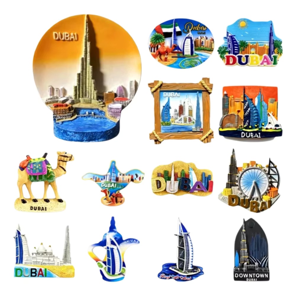 UAE 두바이 3D 핸드페인팅 레진 냉장고 자석 관광  - Home Decor Uae 리뷰 및 가격